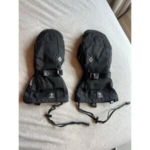 black diamond women's mercury medium black lobster finger mittens ski snowboard